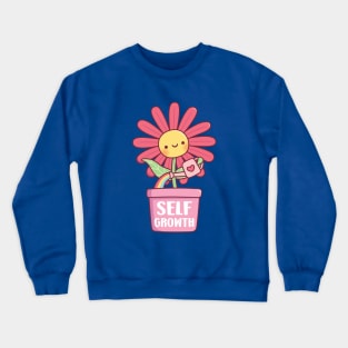 Cute Flower In A Pot Self Growth Crewneck Sweatshirt